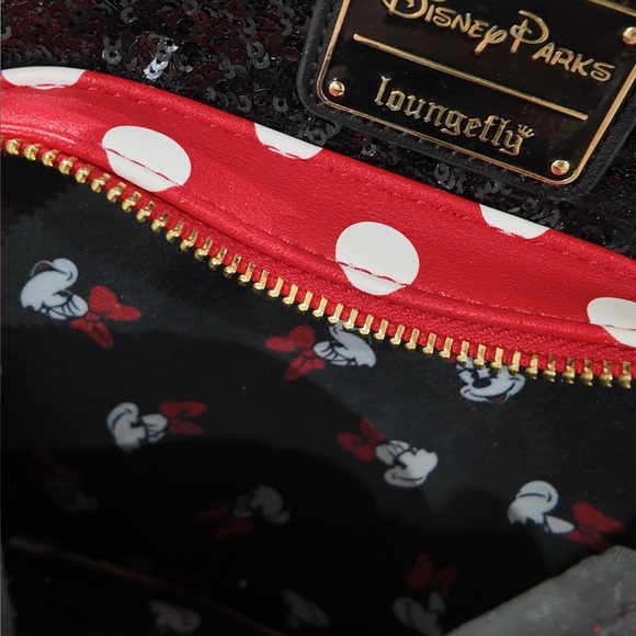 Disney Red and Black Minnie Mouse Loungefly. Authentic from Disneyland. . main image 2